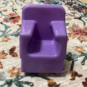 Barbie 1982 Purple Chair Twirly Curls Salon